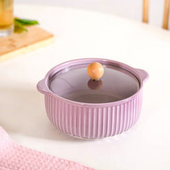 Ribbed Multifunctional Serving Bowl With Lid 950ml