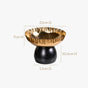 Luxe Round Decorative Bowl With Pedestal