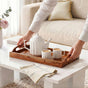 Rustic Serving Tray With Handles 36x20cm