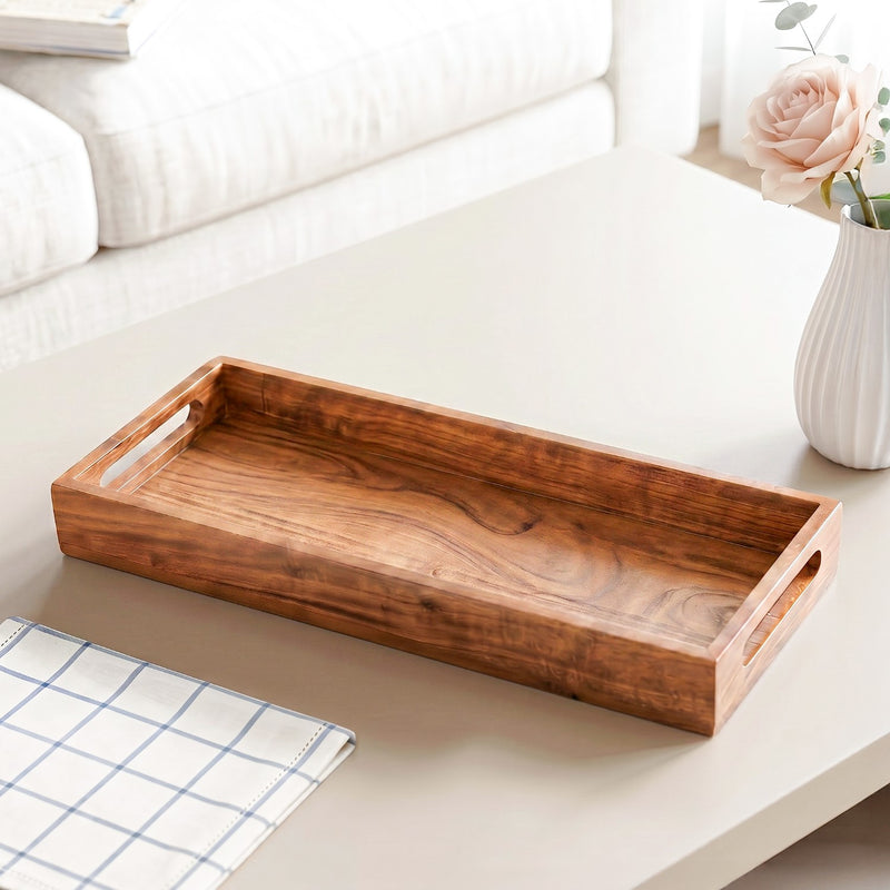 Wooden Snack Serving Tray 41x16cm