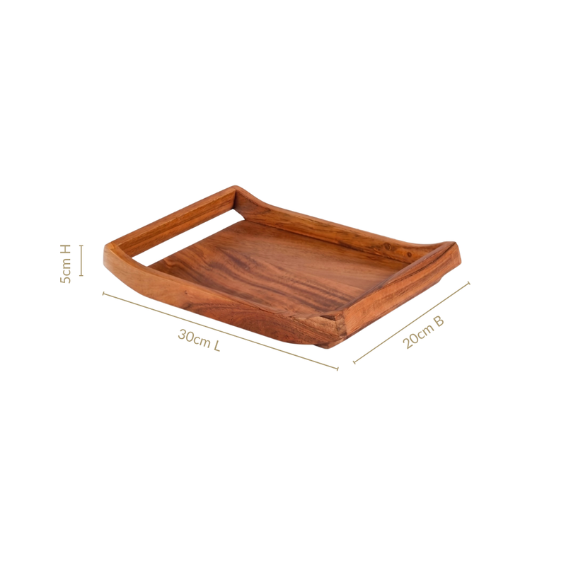 Acacia Wood Serving Tray 30x20cm