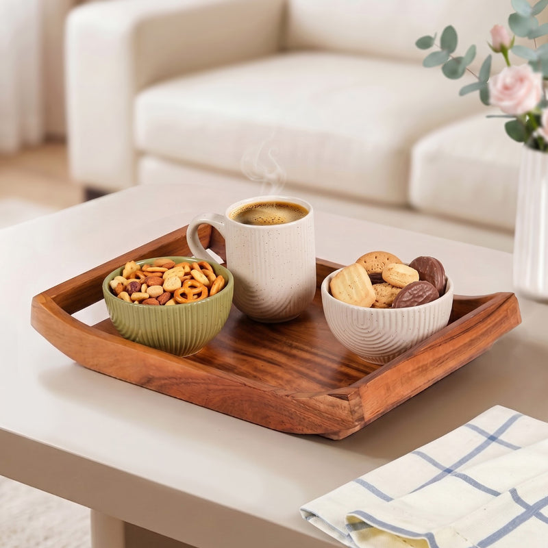 Acacia Wood Serving Tray 30x20cm