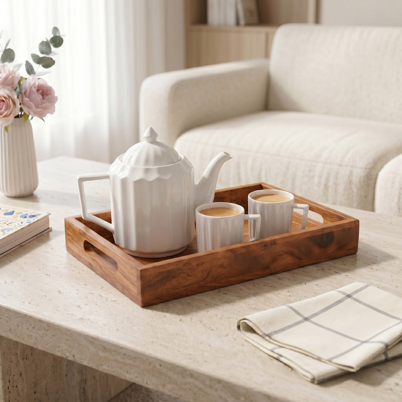 Classic Acacia Serving Tray 36x20cm