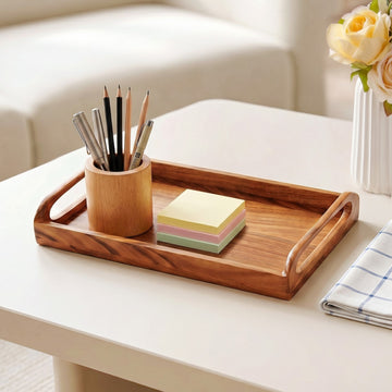 Coffee Table Tray With Handles 36x22cm