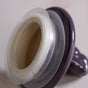 Set Of 2 Basket weave Mason Jar With Purple Bird Lid 2000ml