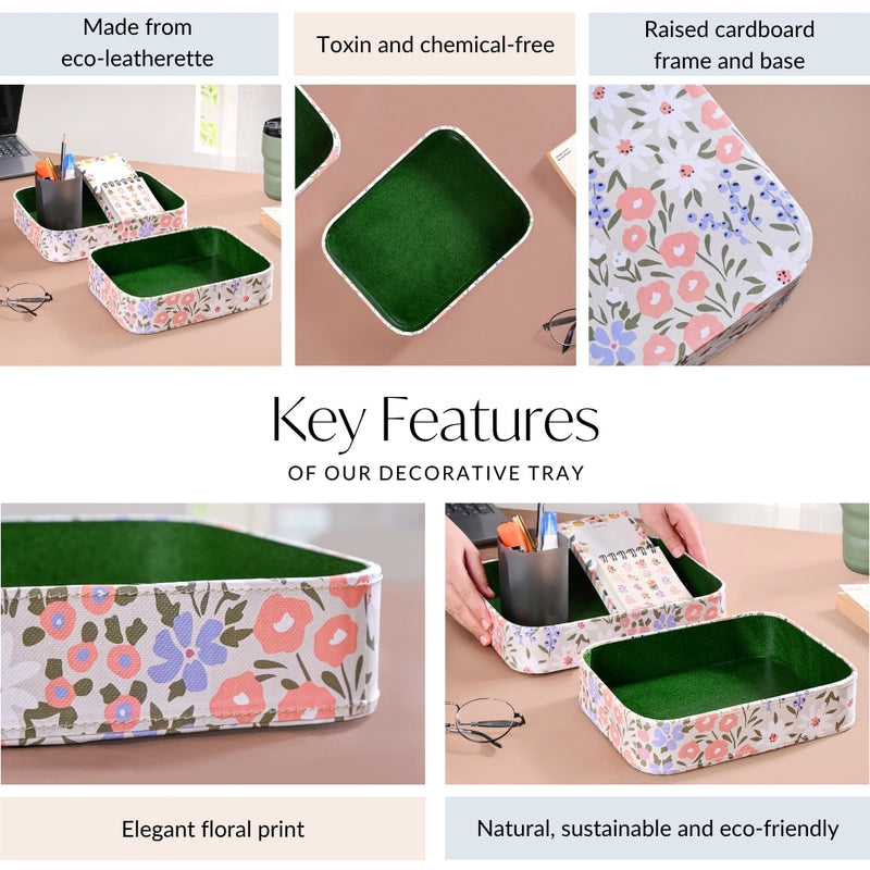 Set Of 2 Florina Organiser Tray