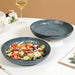 Set Of 2 Spiral Design Large Serving Dishes 1800ml