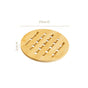 Set Of 3 Bamboo Round Wood Trivet