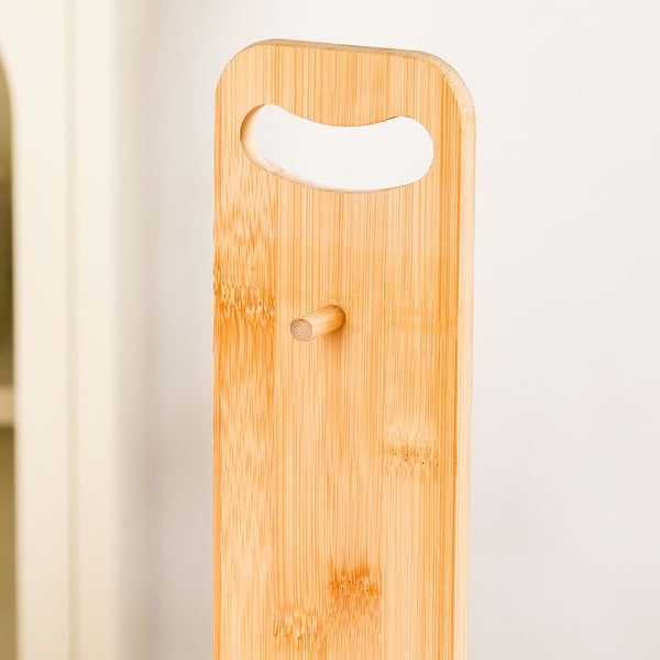 Set Of 4 Bamboo Platters With Stand