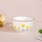 Set Of 4 Florets Soup Bowls With Spoons 400ml