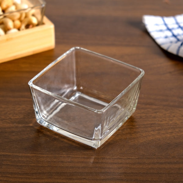 Glass Snack Serving Bowls With Tray