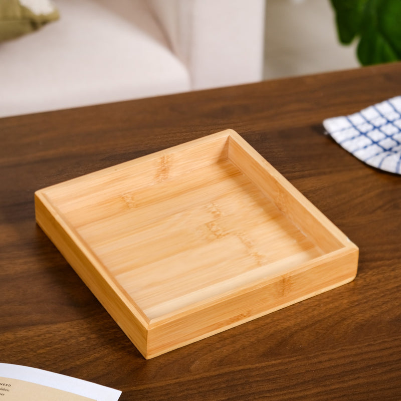 Set Of 4 Glass Serving Bowl Set With Tray