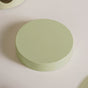 Set Of 4 Green Metal Canister With Glass Window Jar 850ml