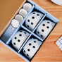 Set Of 4 Polka Dot Soup Bowl With Spoon 350ml