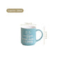 Set Of 4 Stackable Mugs With Inspirational Quotes 280ml