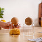 Set of 2 Scandinavian Glass Jar With Cork Lid 500ml