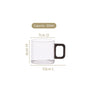 Set of 4 Scandinavian Glass Espresso Cups 200ml