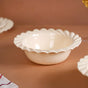 Scallop Vanilla White Serving Bowl Set Of 2 1000ml - Serving bowls, soup bowls, serving bowls set, large serving bowls, ceramic bowls