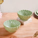 Set Of 2 Solid Ceramic Serving Bowls Mint Green 850ml