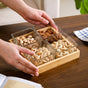 Set Of 4 Glass Snack Bowls With Tray