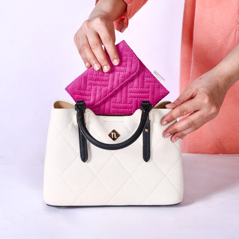 Set Of 4 Small Jewellery Pouch Pink And Green