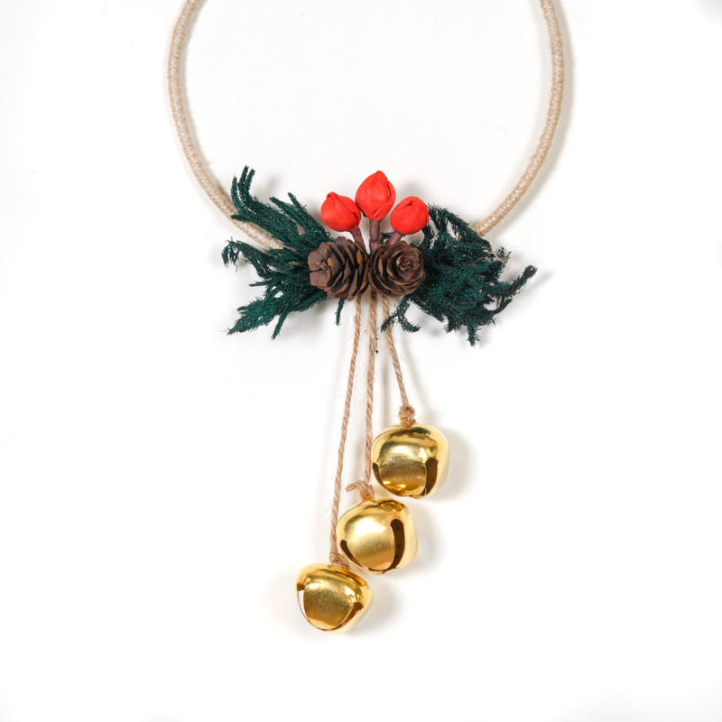 Set Of 4 Handcrafted Christmas Wreath Ornaments