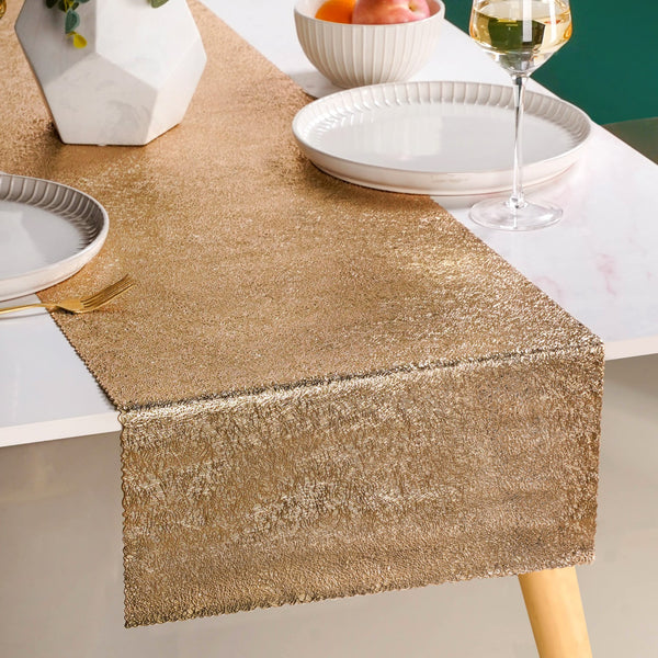 Glam Table Runner Gold 183x37cm