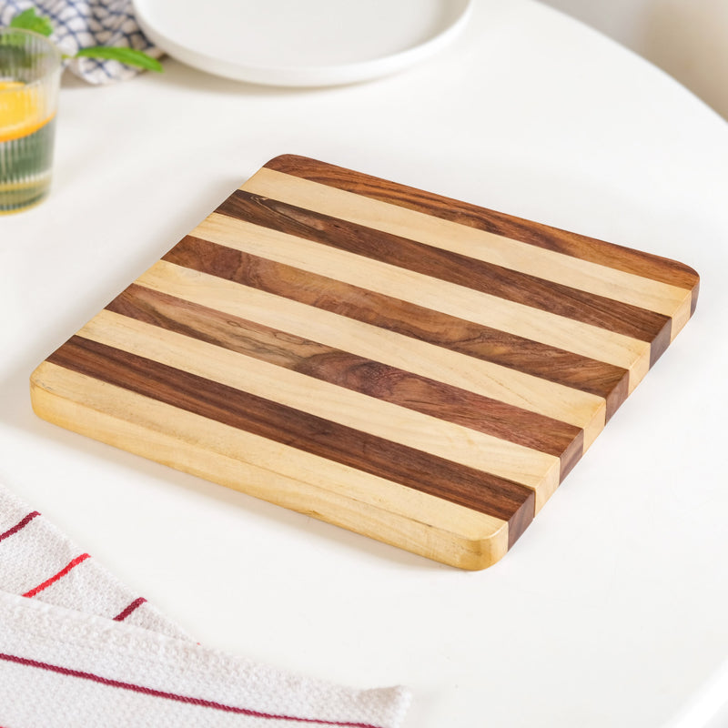 Sheesham Square Wooden Platter 30x30cm