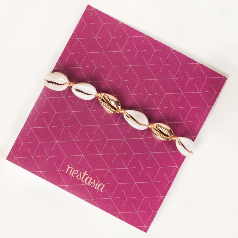 Cowrie Shell Coastal Chic Bracelet