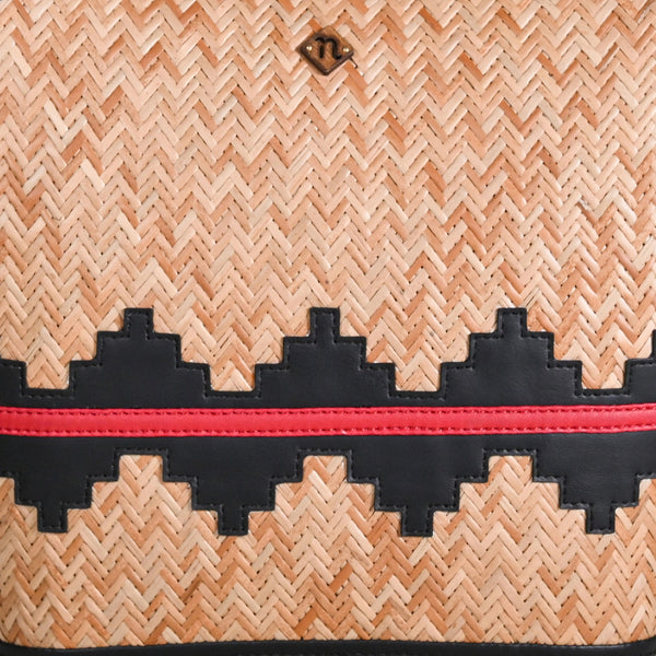 Shitalpati Bag With Beaded Handles