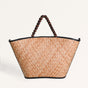 Shitalpati Bag With Beaded Handles