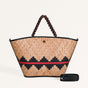Shitalpati Bag With Beaded Handles