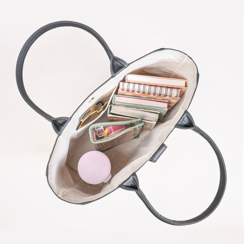 Shitalpati Black Carryall Tote Bag