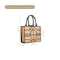 Shitalpati Handwoven Black and Brown Carryall Tote Bag