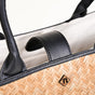 Shitalpati Handwoven Black and Brown Carryall Tote Bag