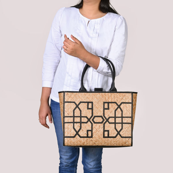 BreezeBag Handwoven Carryall Tote Black