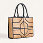 Shitalpati Handwoven Black and Brown Carryall Tote Bag