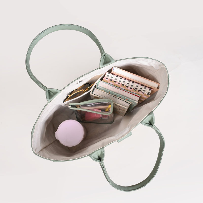 Shitalpati Mint Modern Tote Bag