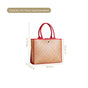 Shitalpati Ruby Red Weave Carryall Tote Bag
