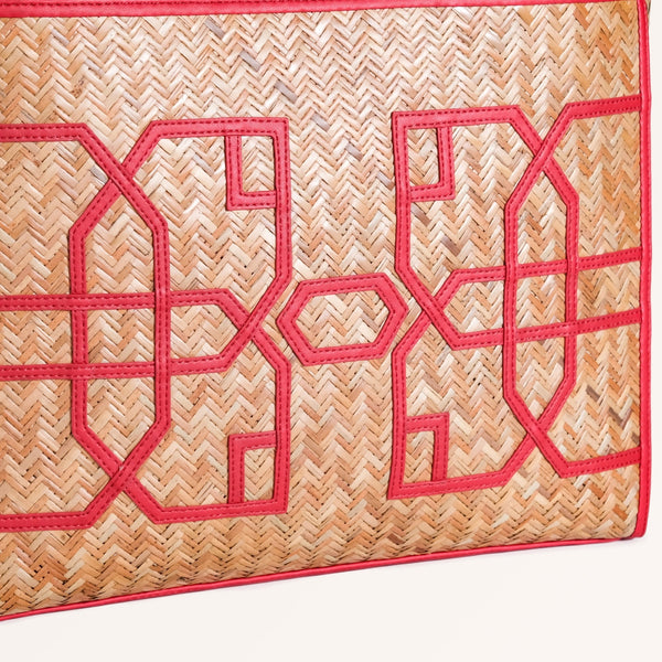 BreezeBag Ruby Red Weave Carryall Tote