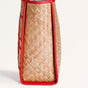 Shitalpati Ruby Red Weave Carryall Tote Bag
