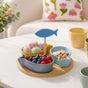 Fish Ceramic Bamboo Platter Set Of 5