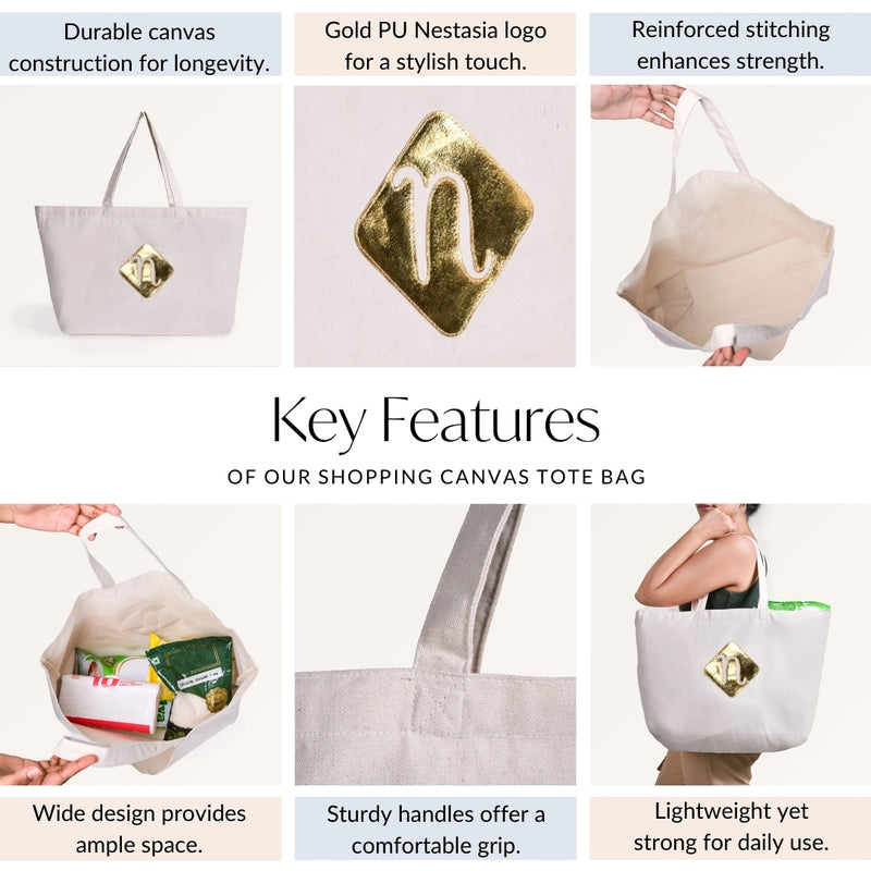 Shopping Canvas Tote Bag