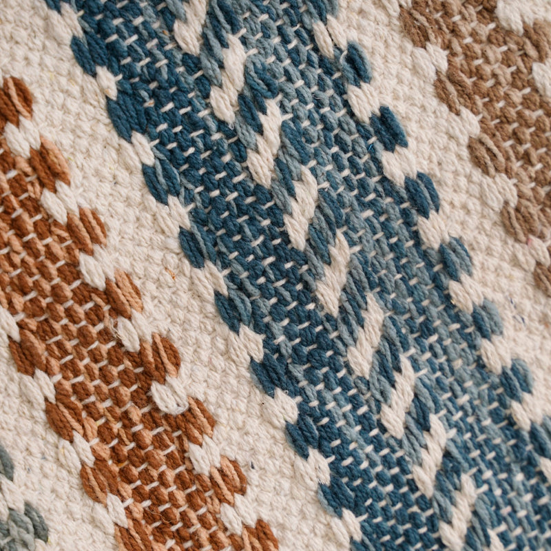 Shore Stripe Tassel Washable Floor Runner 130x50cm