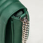 Cross Body Shoulder Bag With Chain Strap Green