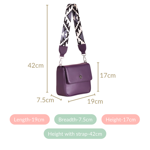 Brio Spunky Suave Shoulder Bag Purple