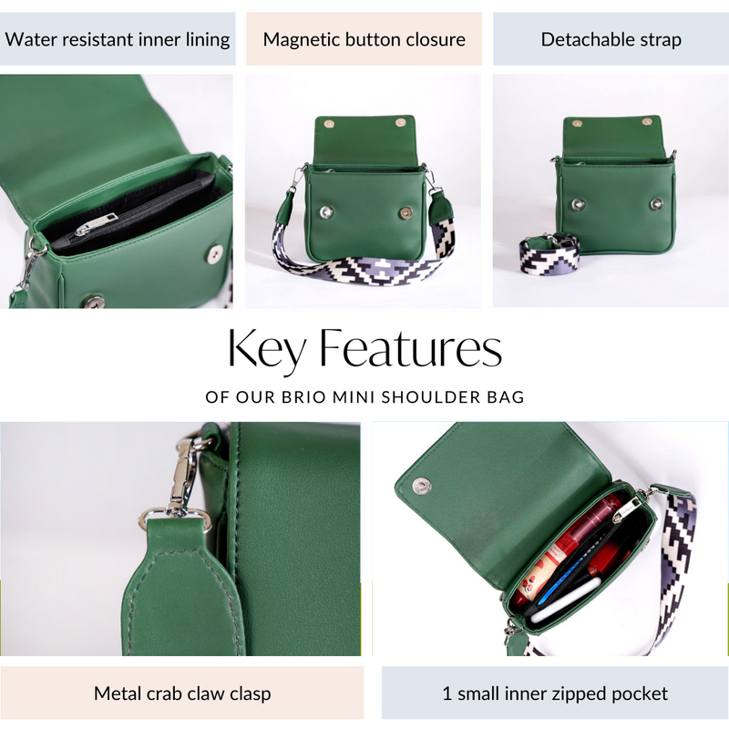 Brio Mini Shoulder Bag Green