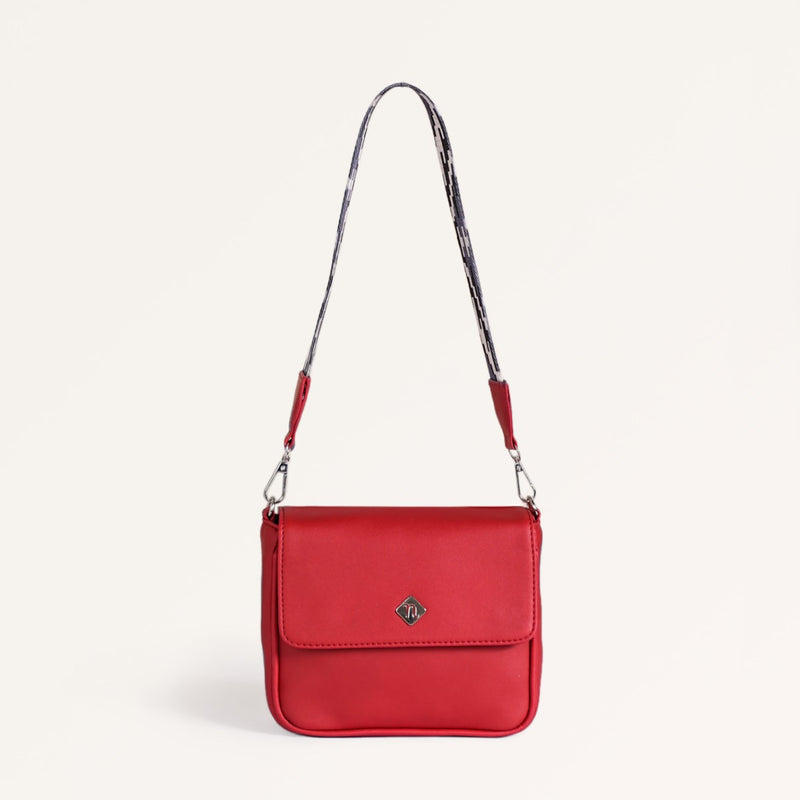 Brio Red Evening Shoulder Bag