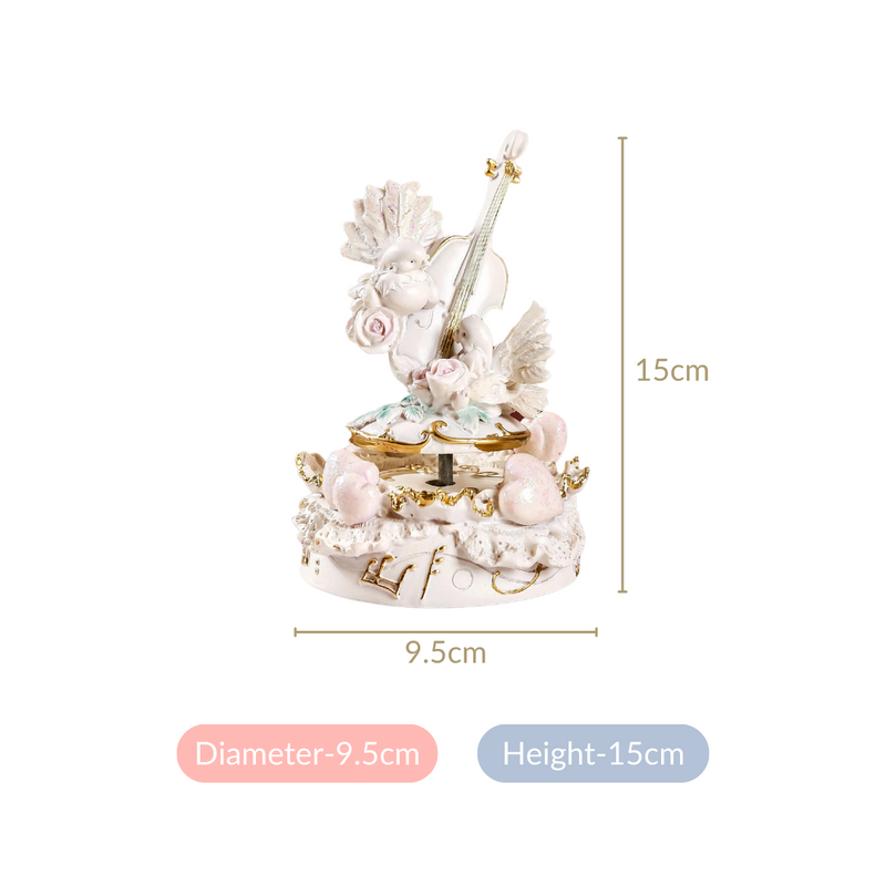 Musical Love Decor Showpiece White