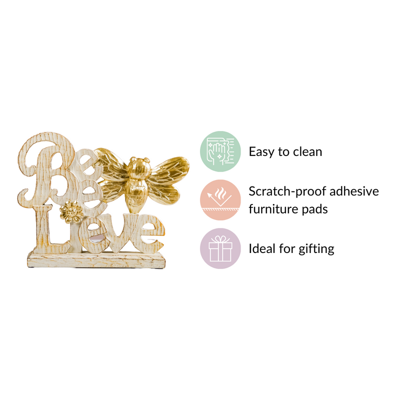 Bee-Lieve Home Letter Decor Object- Decor object, modern showpiece, abstract showpiece, modern showpiece for living room